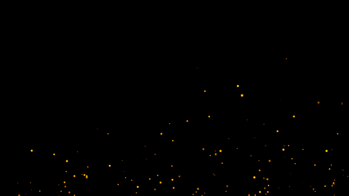 4K金色粒子萤火虫（带透明通道）