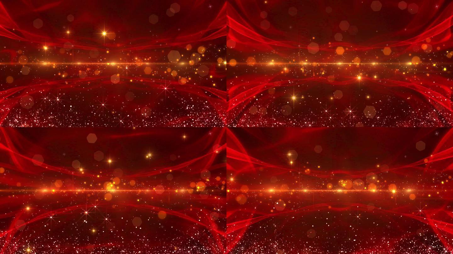 红绸颁奖庆典节日光效粒子背景