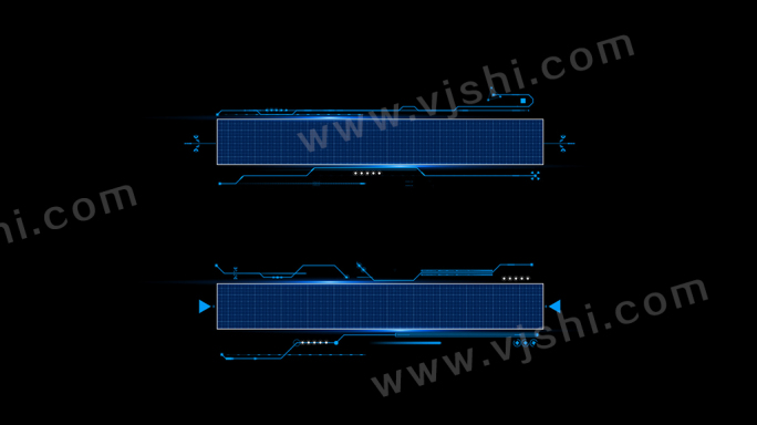 科技字幕条视频素材