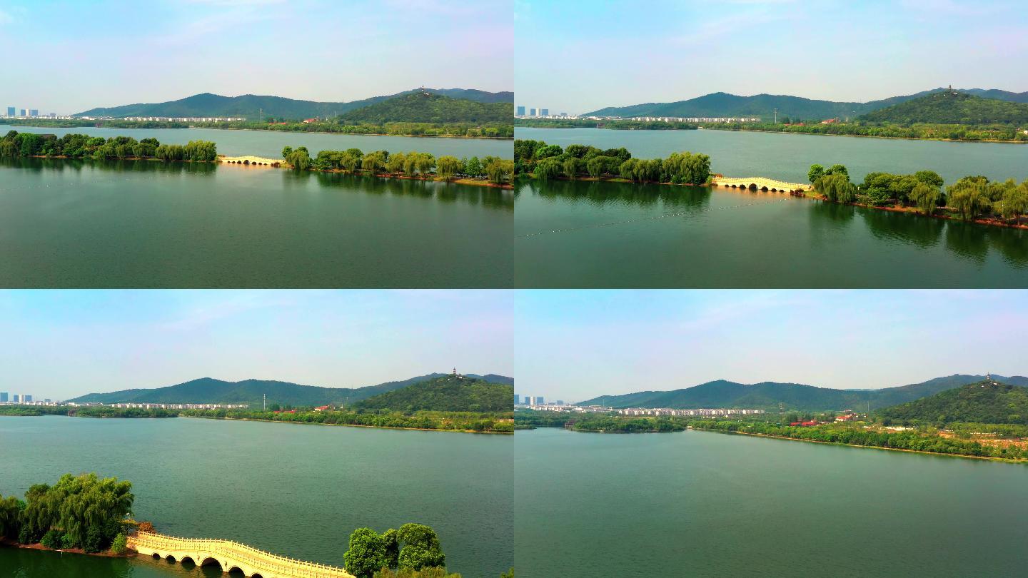 吴中风景石湖航拍-4K