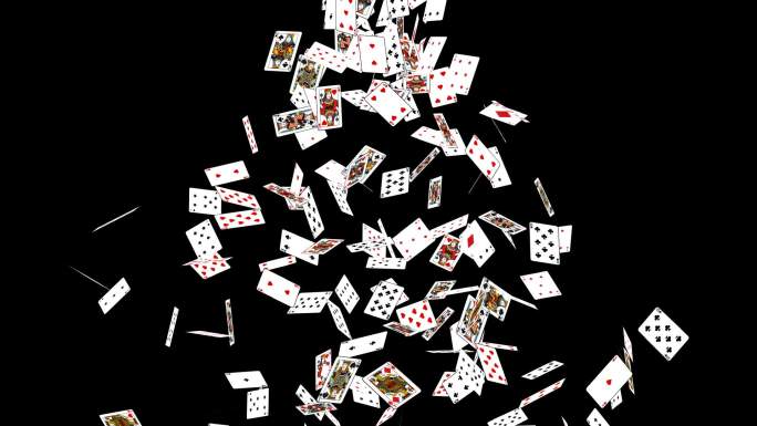 扑克牌魔术艺术赌博掉落