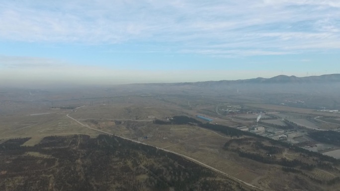 航拍山西大同云冈石窟13