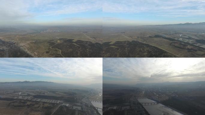 航拍山西大同云冈石窟13