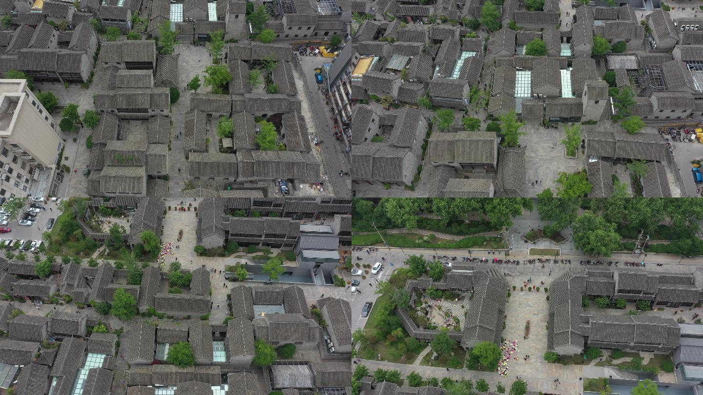 航拍徐州回龙窝历史文化街区_3840x2160_高清视频素材下载(编号:37337