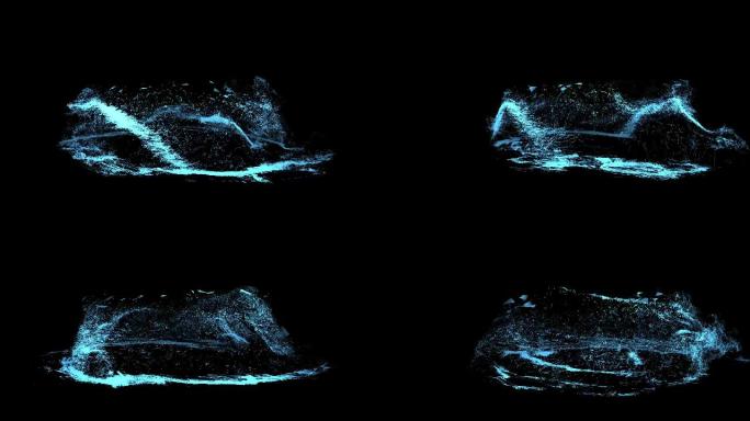 粒子下落飘散粒子碰撞互动