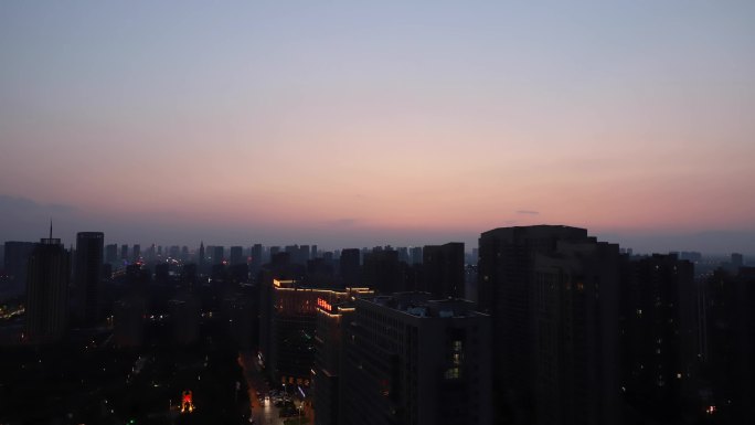 4K城市延时日转夜