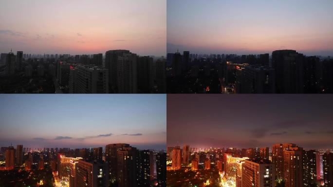 4K城市延时日转夜