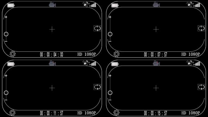 摄像机录制视频界面素材