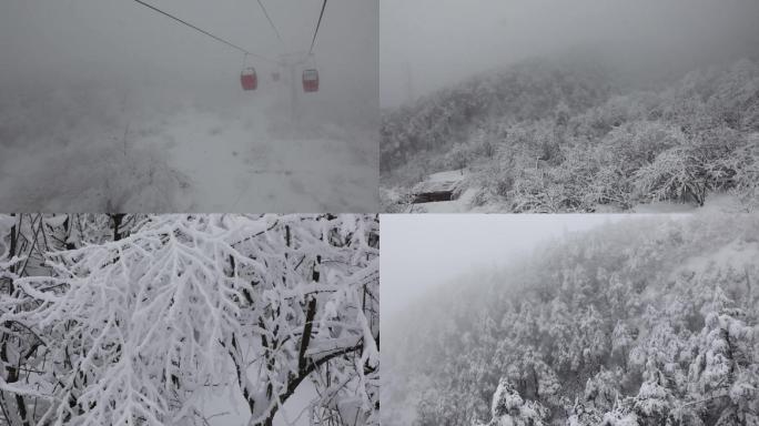 深山雪景图