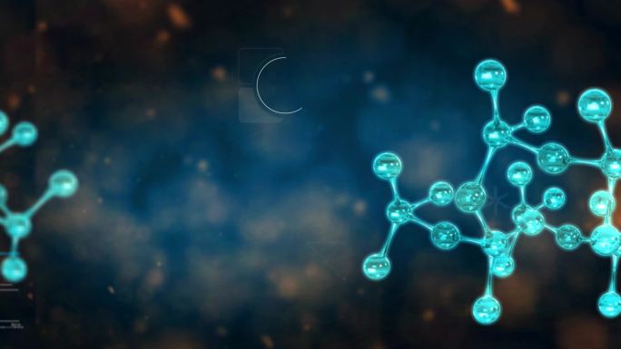 生物科技分子高科技医疗AE片头logo