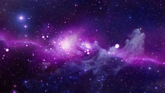 4K紫色粉色星空粒子可循环晚会背景视频