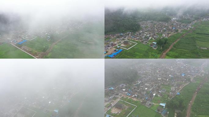 4K-原素材-山区农庄田园风光