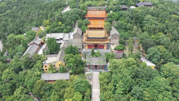 航拍徐州云龙山兴化禅寺