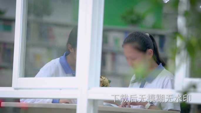 青春校园唯美学生看书学习