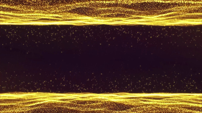 【原创】4K震撼金色粒子背景