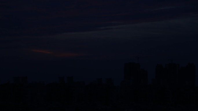 上海都市夕阳西下