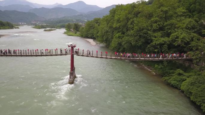 都江堰青城山分水鱼嘴飞沙堰宝瓶口安澜桥