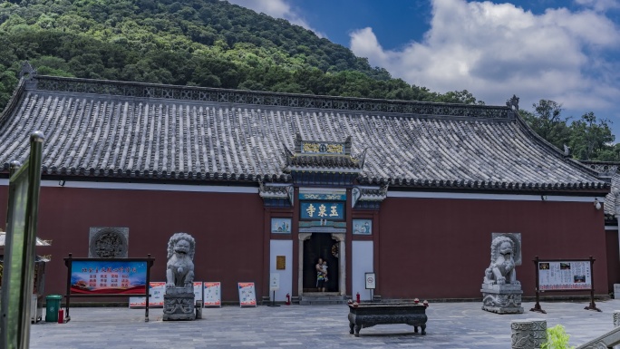 当阳玉泉寺大门延时间隔4k