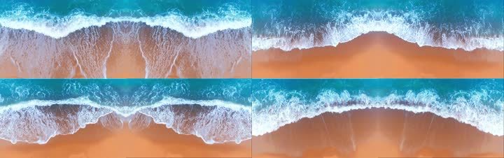 海浪互动投影宽屏高清素材