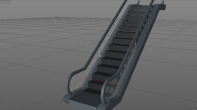 C4D自动扶梯3D模型