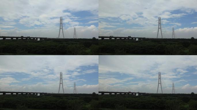 南京长江第三大桥延时