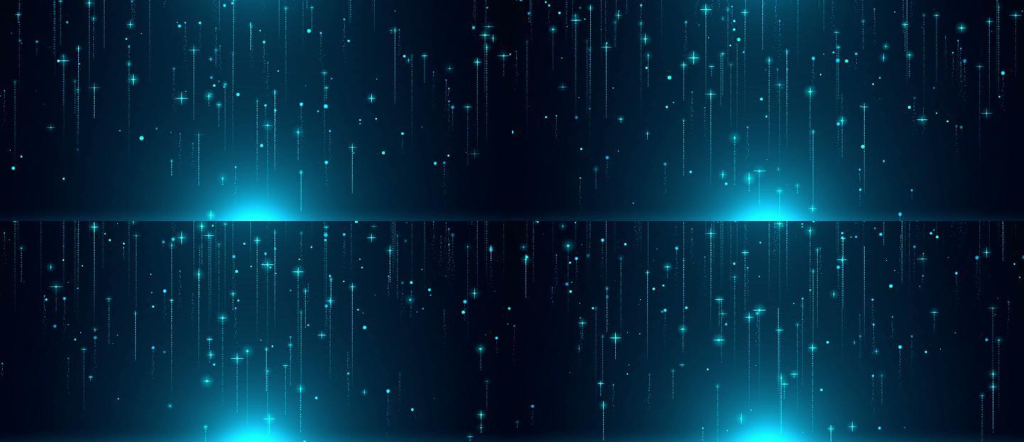 宽屏科技感粒子上升AE模板