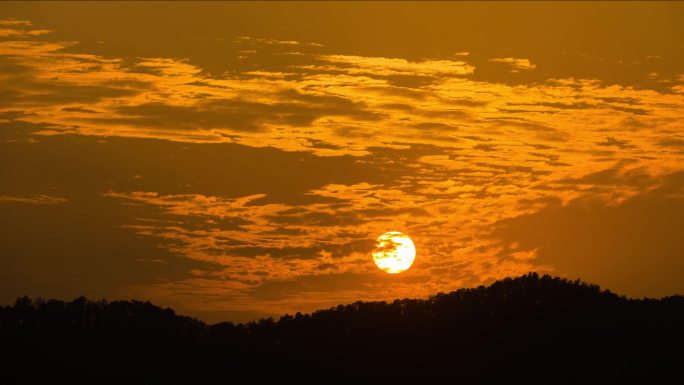 夕阳傍晚霞光余辉视频素材