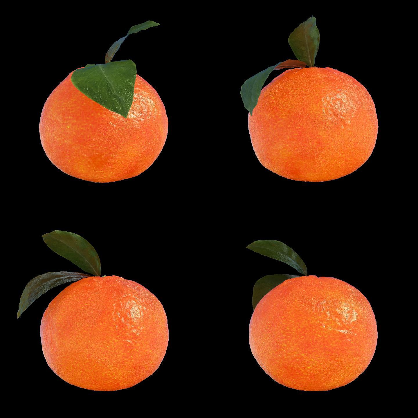旋转橘子（带透明通道+无缝循环）
