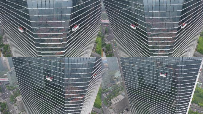 4K原素材-上海陆家嘴城市旅游地标建筑