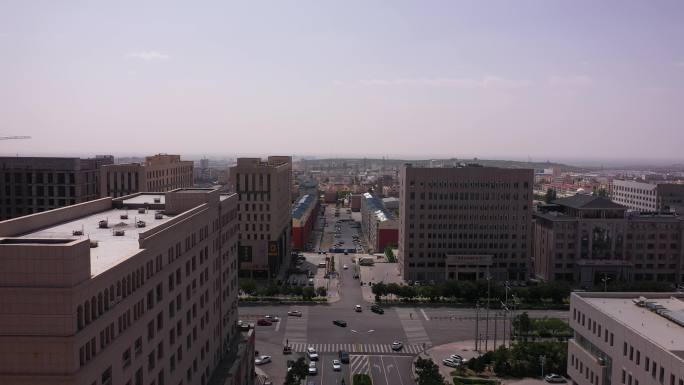 4K-原素材-阿拉善道路航拍