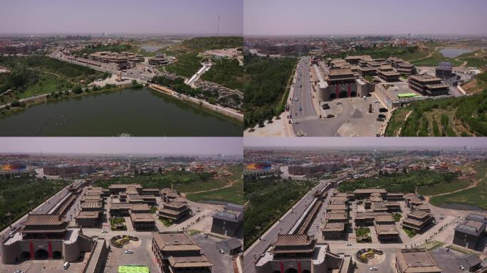 4K-原素材-阿拉善定远营航拍