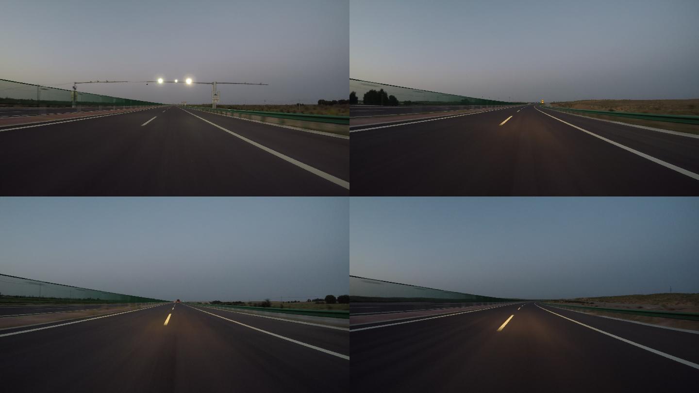 4K-原素材-高速道路汽车行驶
