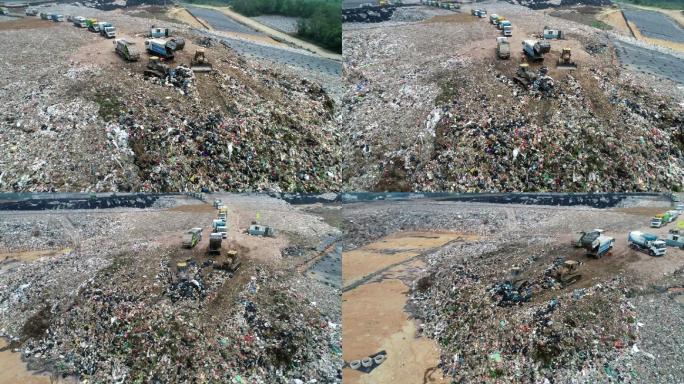 垃圾山、垃圾处理、填埋、环境污染、环保