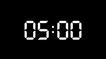 5分钟倒计时4k视频素材