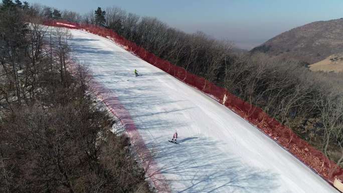冰雪运动东北亚滑雪场4K