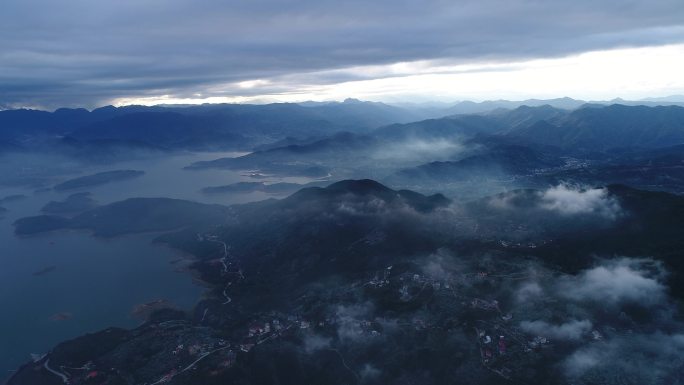 莆田市荔城区九华山云海航拍4K