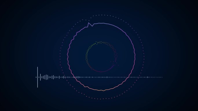 抖音科技简约跳动的音频音频可视