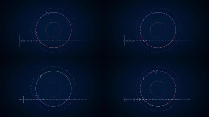 抖音科技简约音频可视化声音波形