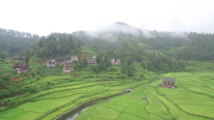 贵州乡村田园风光航拍