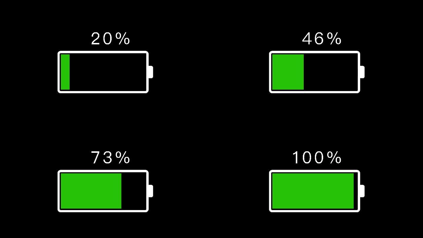 电池百分比充电4K