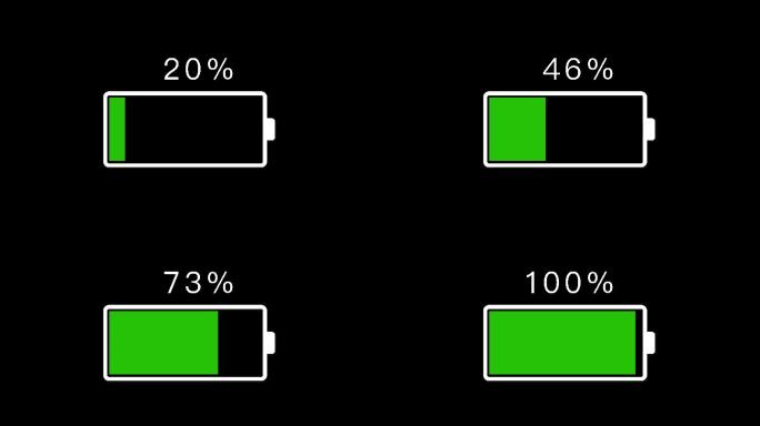 电池百分比充电4K