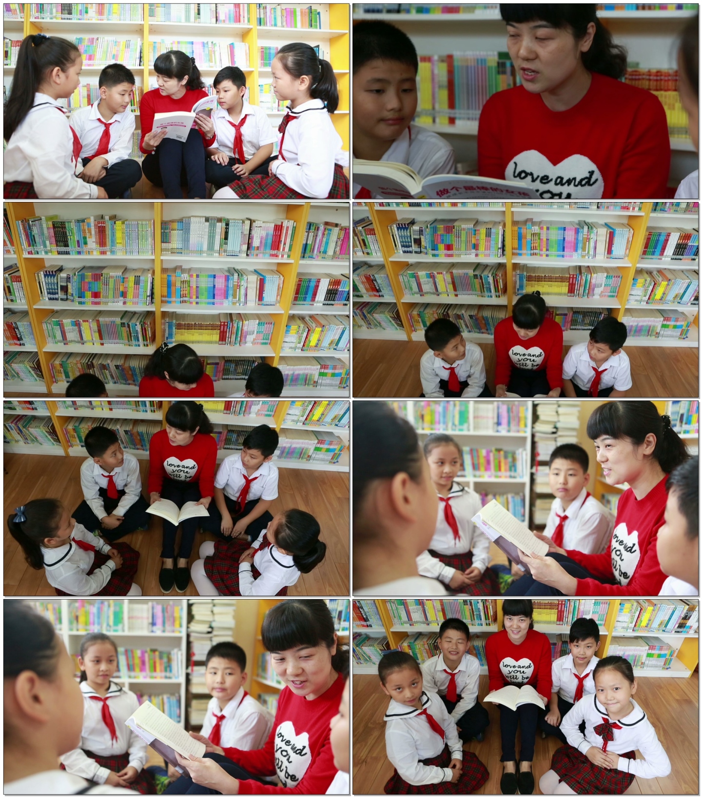 师生互动一起读书