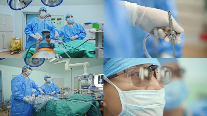 医院手术室微创手术3D腹腔镜手术