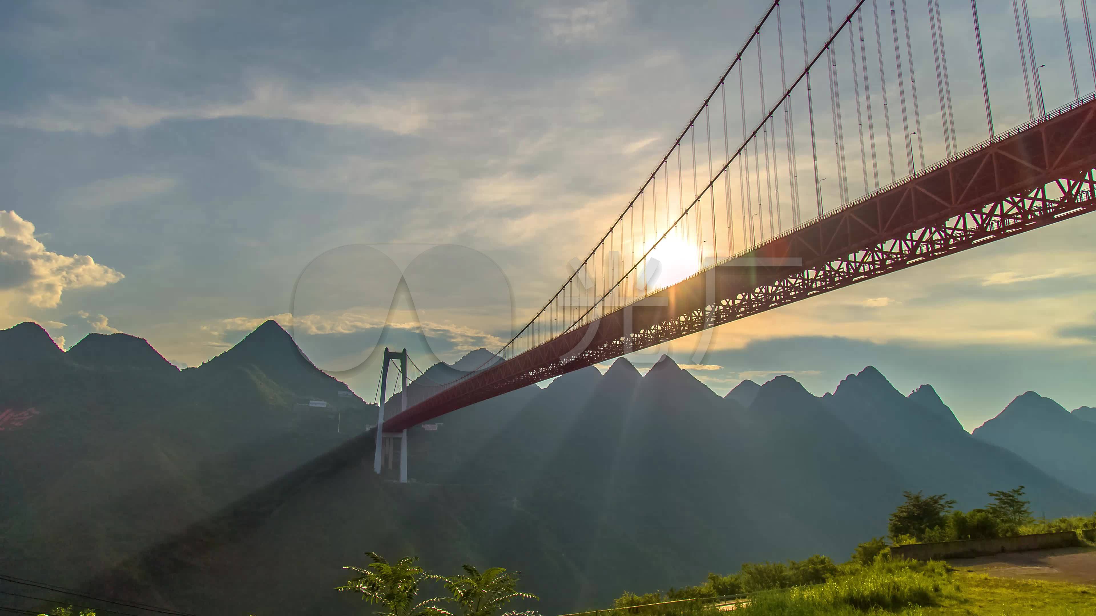 贵州，航拍六广河特大桥，高空俯瞰沟壑神奇十分壮丽
