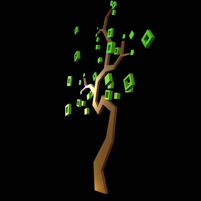 数码树_alpha透明通道（免抠图）