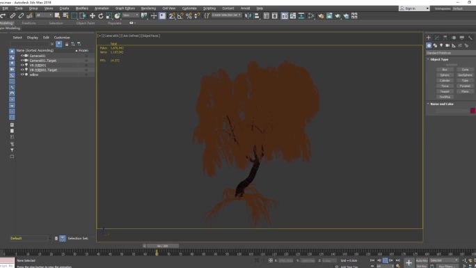 动态柳树3d模型