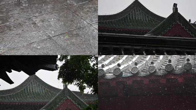 开封府古建筑雨中1