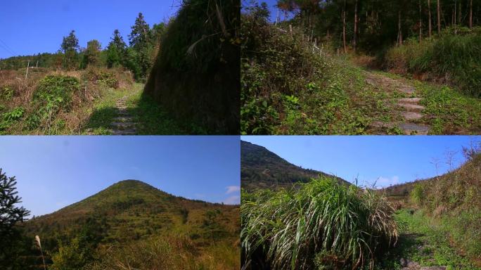 蜿蜒曲折山间小路石板小路曲折小路