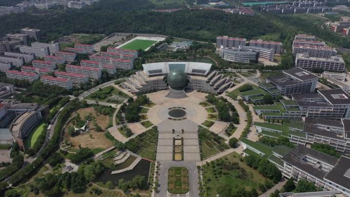 南京财经大学航拍俯瞰全景
