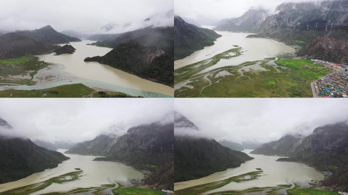 雨中然乌湖